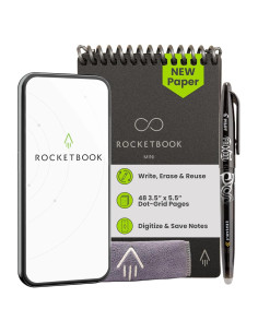 Bloc de Notas Inteligente Rocketbook Mini Negro 8.9x14 cm
