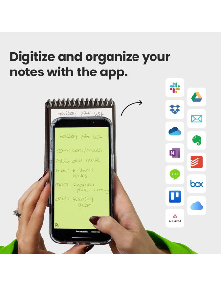 Bloc de Notas Inteligente Rocketbook Mini Negro 8.9x14 cm