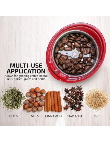 Molinillo de Café Eléctrico OVENTE CG225M 150W Marrón 70g