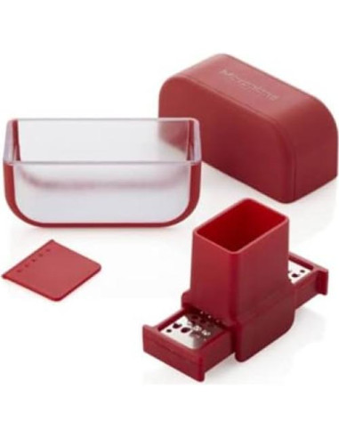 Picador de Ajo Microplane Rojo - Acero Inoxidable 130g
