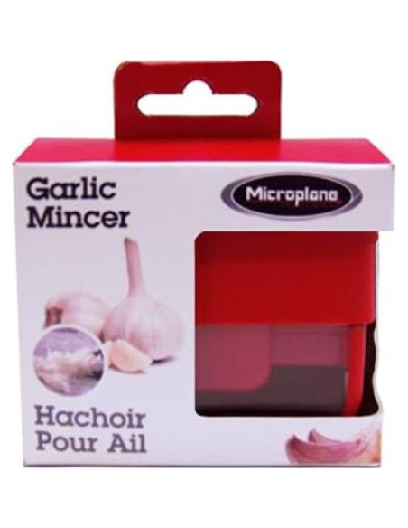 Picador de Ajo Microplane Rojo - Acero Inoxidable 130g