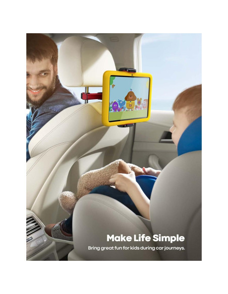 Soporte para Tableta Lamicall Rojo para Auto 4.7-13"