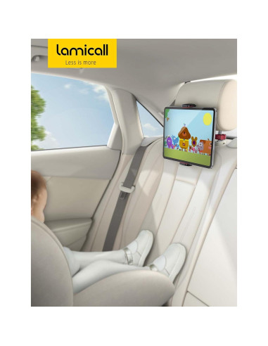 Soporte para Tableta Lamicall Rojo para Auto 4.7-13"