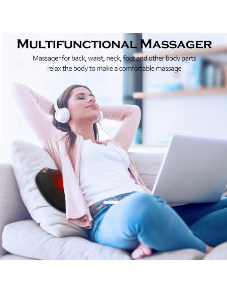 Masajeador de Espalda Papillon JH-006 con Calor y 3 Nodos