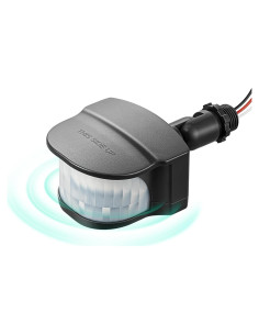 Sensor de Movimiento EDISHINE 240 Ajustable 18.3m Negro