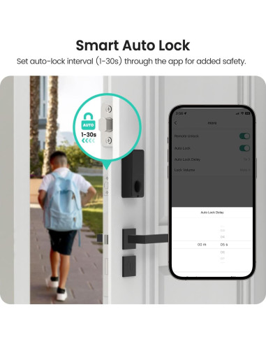 Cerradura Inteligente TREATLIFE WiFi Bluetooth con Teclado y Huella