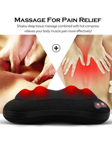 Masajeador de Espalda Papillon JH-006 con Calor y 3 Nodos