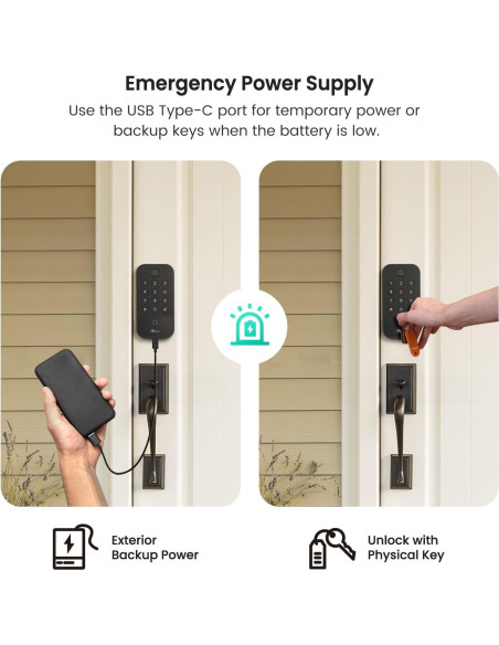 Cerradura Inteligente TREATLIFE WiFi Bluetooth con Teclado y Huella