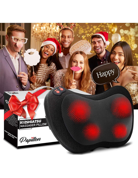 Masajeador de Espalda Papillon JH-006 con Calor y 3 Nodos