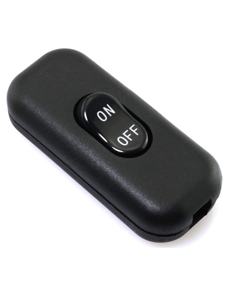 Interruptor de Cable On/Off E-excepcional Negro 250V 6A