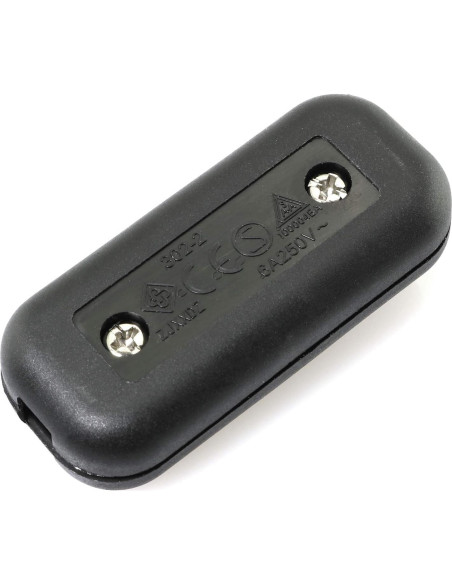 Interruptor de Cable On/Off E-excepcional Negro 250V 6A