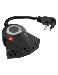 Temporizador de Luz Exterior Brightown 3 Salidas Impermeable