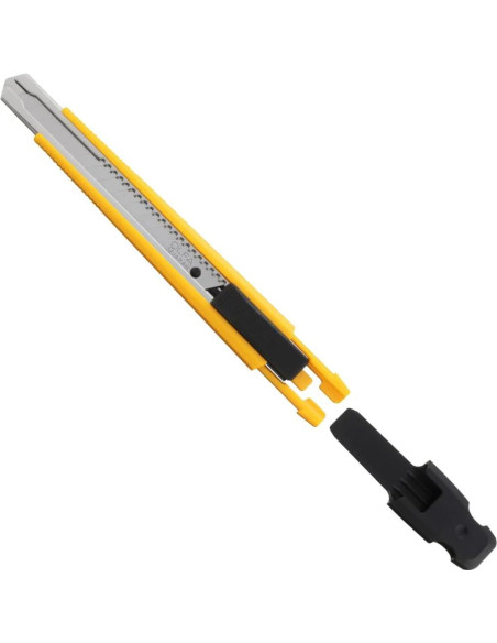Cuchillo de Utilidad OLFA 9mm con Bloqueo Automático y Cuchillas de Repuesto