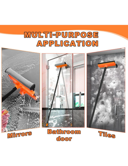 Limpiaparabrisas Extensible JEHONN 2-en-1 para Hogar y Auto