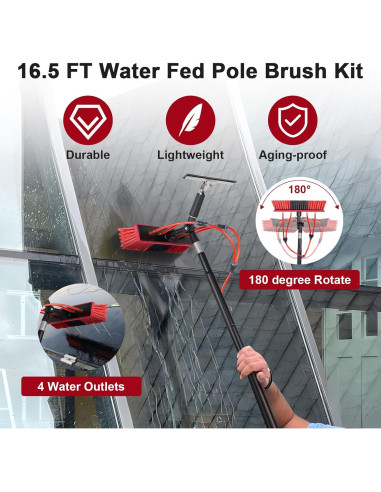 Kit de Limpieza de Panel Solar ZKUAOGDI 5m con Manguera