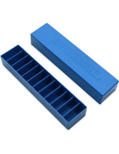 Caddy de Cuchillas BarberMate Azul con Tapa Desmontable 2