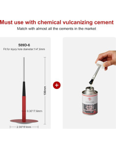 Kit de Reparación de Neumáticos SUNSOUL 24 Piezas 0.76x5.08cm 2