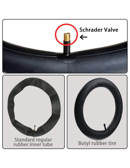 2 Pack Cámaras de Aire 20" x 1.75-2.15 Listenman con Kit