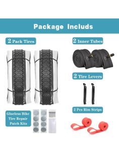 Neumáticos de Bicicleta de Playa SIMEIQI 26"x2.125" - 2 Piezas 2