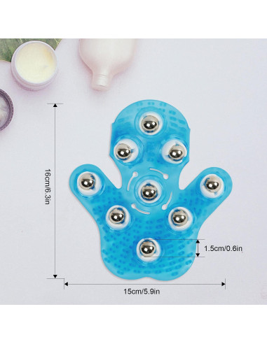 Bola de Masaje Mano Boseen Compacta Alivio Dolor Azul