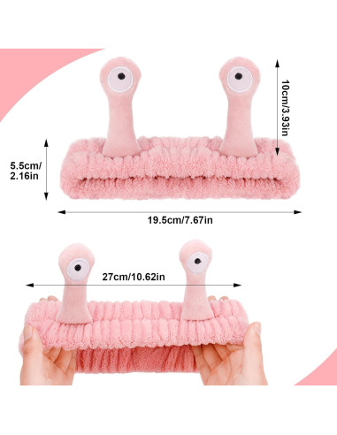 Diademas de Caracol DragonflyDreams - 4 Paquetes para Cuidado Facial