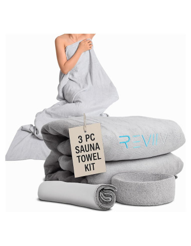Toalla de Inserción para Sauna REVIIV 70x30 cm 3 Piezas