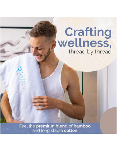 Toalla de Inserción para Sauna REVIIV 70x30 cm 3 Piezas