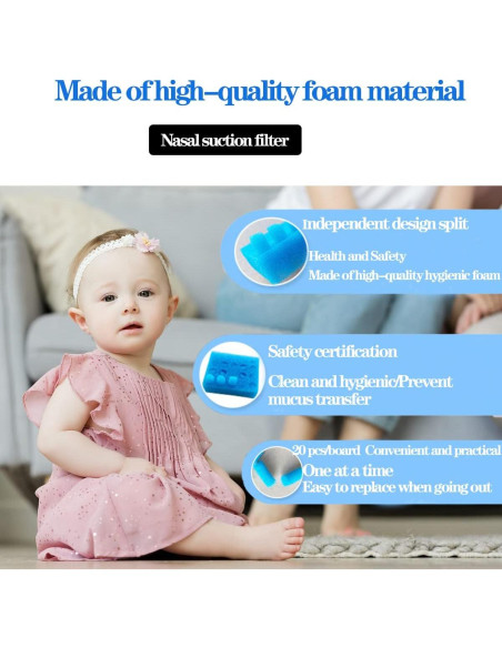 200 Filtros Higiénicos para Aspirador Nasal Bebé NoseFrida
