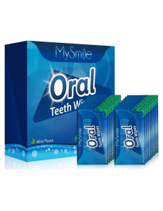 Toallitas para Dientes MySmile 100pcs Desechables Menta