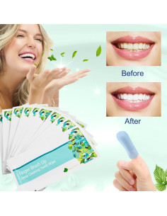 Toallitas de Limpieza Dental EZGO 100 Unidades Sabor Menta 2