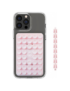 Soporte de Teléfono de Silicona Mokiwala Rosa Bebé Reutilizable