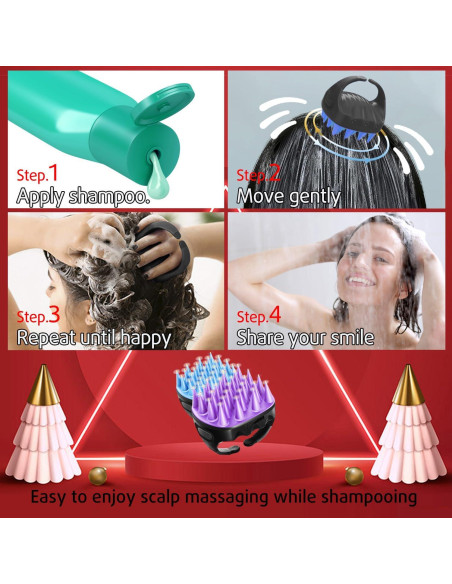 Cepillo Masajeador Cbiumpro 2 Pack Exfoliador Cuero Cabelludo Cepillo Masajeador Cbiumpro 2 Pack Exfoliador Cuero Cabelludo