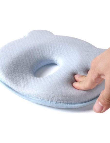 Almohada de Espuma de Memoria Yevclihds para Bebés Azul