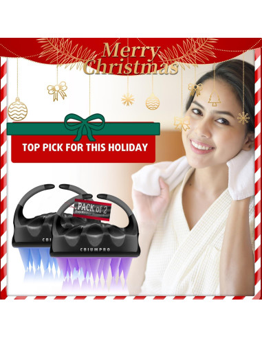 Cepillo Masajeador Cbiumpro 2 Pack Exfoliador Cuero Cabelludo