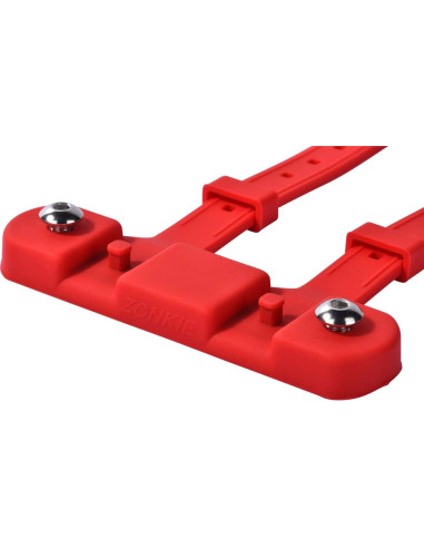 Base de Montaje para Botella ZONKIE - Silicona, Rojo