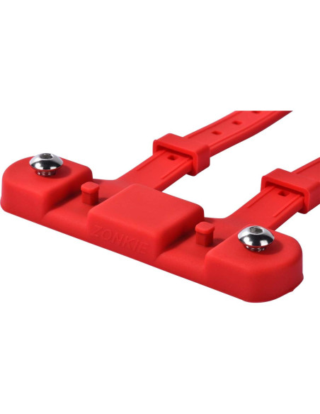Base de Montaje para Botella ZONKIE - Silicona, Rojo