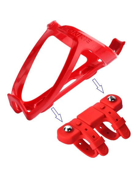 Base de Montaje para Botella ZONKIE - Silicona, Rojo