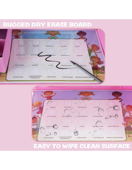 Bandeja de Viaje para Niños MENZOKE Rosa con Soporte para Tableta