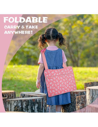 Bandeja de Viaje para Niños MENZOKE Rosa con Soporte para Tableta