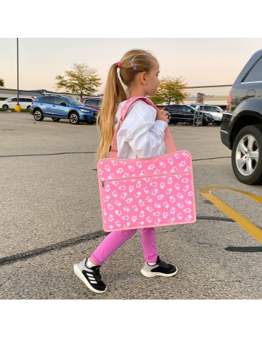 Bandeja de Viaje para Niños MENZOKE Rosa con Soporte para Tableta