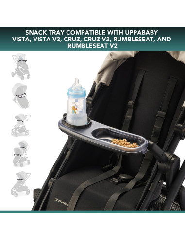 Bandeja de Snacks UPPAbaby Vista/Cruz V2, Lavable, 1 Compartimento