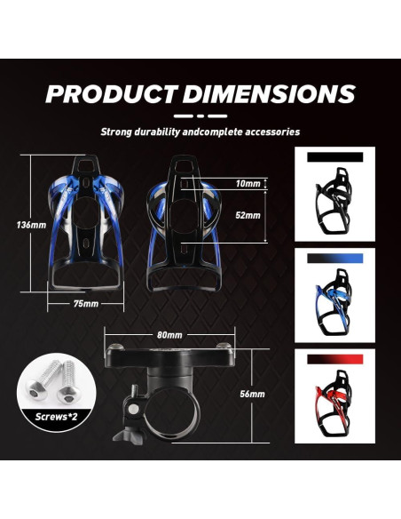 Soporte para Botella de Agua Chemini Universal 360 Negro y Azul