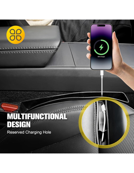 Organizador de Relleno de Espacio entre Asientos ZOSANY Negro