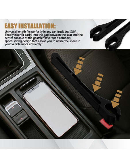 Organizador de Relleno Espacio Asientos Coche PACLVIO 2PCS