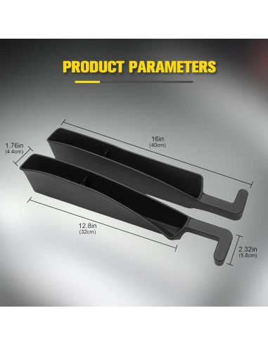 Organizador de Relleno de Espacio entre Asientos ZOSANY Negro