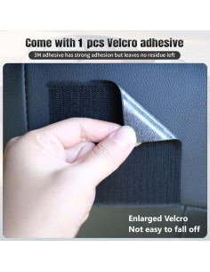 Bolsa de Almacenamiento Lateral para Asiento de Coche JEYODA 1961 - Cuero Negro 2