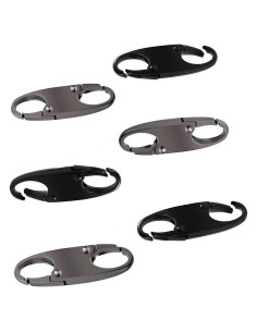 6 Piezas Clip Antirrobo Doble Apertura Seufrds para Equipaje