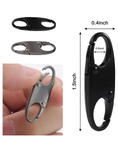 6 Piezas Clip Antirrobo Doble Apertura Seufrds para Equipaje 2