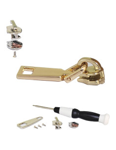 Deslizador de Cierre Sin Coser Sainpon Oro Pequeño 32g