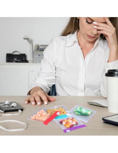 12 Bolsas de Almacenamiento Reutilizables Ptwola para Pastillas